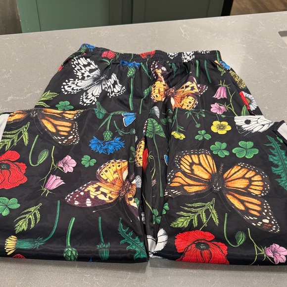 Dressed in LALA Multicolor Floral Butterfly Boot Cut Pants - Picture 5 of 5